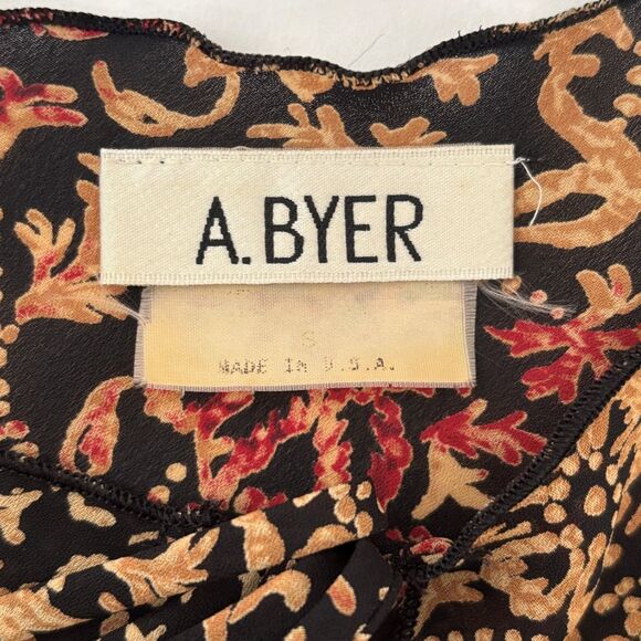 A Byer Womens Y2K Whimsigoth Top Size Small Sheer 90s Dark Romantic Flutter - Picture 3 of 7